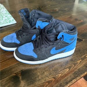 Nike Black and Blue Sneakers